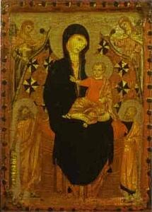 Madonna And Child With The Baptist And St. Peter - Art Print Art Print - Madonna And Child With The Baptist And St. Peter