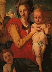Madonna And Child With The Young St. John - Art Print Art Print - Madonna And Child With The Young St. John