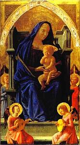 Art Print - Madonna Enthroned. Panel From The Pisa Altar