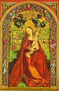 Art Print - Madonna Of The Rose Bower