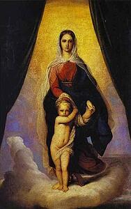 Madonna With Child - Art Print Art Print - Madonna With Child