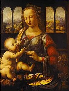 Art Print - Madonna With The Carnation