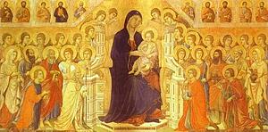 Maestà (Front, Central Panel) - Art Print Art Print - Maestà (Front, Central Panel)