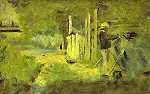 Art Print - Man Cleaning His Boat