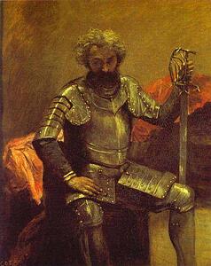 Man In Armor Or Seated Man At Arms - Art Print Art Print - Man In Armor Or Seated Man At Arms