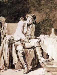 Man Seated In An Armchair - Art Print Art Print - Man Seated In An Armchair