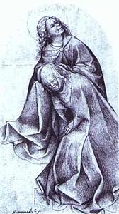 Mary And St. John At The Foot Of The Cross - Art Print Art Print - Mary And St. John At The Foot Of The Cross