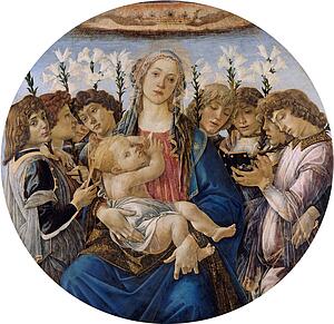 Sing Art Print - Mary With The Child And Singing Angels
