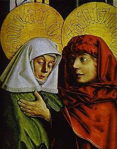 Art Print - Meeting Of Joahim And Anna By The Golden Gates. Detail