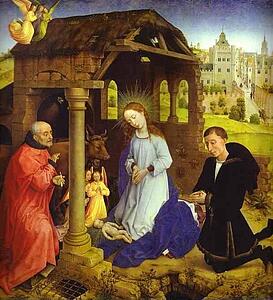 Middelburg Altarpiece. Nativity. Detail - Art Print Art Print - Middelburg Altarpiece. Nativity. Detail