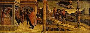Miracles Of St. Vincent Ferrar: He Raises A Dead Infant To Life And Frees Prisoners - Art Print Art Print - Miracles Of St. Vincent Ferrar: He Raises A Dead Infant To Life And Frees Prisoners