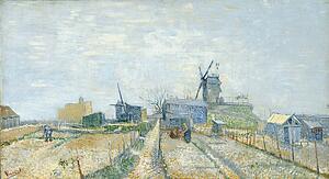 Mill Art Print - Montmartre: Mills And Vegetable Gardens