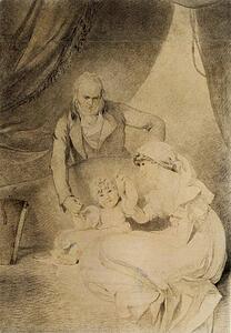 Art Print - Mr And Mrs John Allnutt With Their Daughter Anna