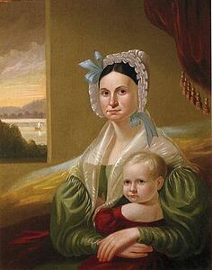 Mrs. David Steele Lamme And Son William Wirt - Art Print Art Print - Mrs. David Steele Lamme And Son William Wirt
