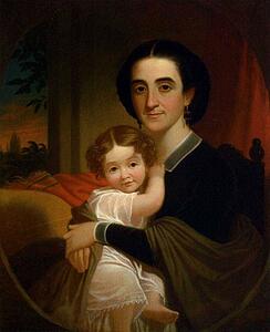Mrs. Robert Levi Todd (Sally Hall) And Her Daughter Matilda Tete Todd - Art Print Art Print - Mrs. Robert Levi Todd (Sally Hall) And Her Daughter Matilda Tete Todd