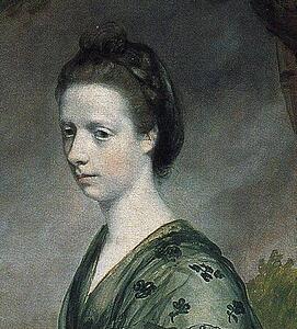 Art Print - Mrs Thomas Riddell. Detail