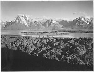 Mt. Moran And Jackson Lake From Signal Hill, Grand "teton National Park," Wyoming.  Photographs Of National Parks And Monuments, Compiled 1941 - 1942, Documenting The Period Ca. 1933 - 1942. - Art Print Art Print - Mt. Moran And Jackson Lake From Signal Hill, Grand "teton National Park," Wyoming.  Photographs Of National Parks And Monuments, Compiled 1941 - 1942, Documenting The Period Ca. 1933 - 1942.