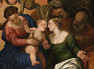 Art Print - Mystic Marriage Of Saint Catherine Of Alexandria. Detail