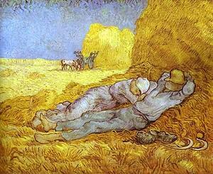 Noon Rest (After Millet). Saint-Rémy - Art Print Art Print - Noon Rest (After Millet). Saint-Rémy
