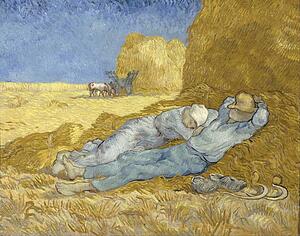 Work Art Print - Noon – Rest From Work (After Millet)
