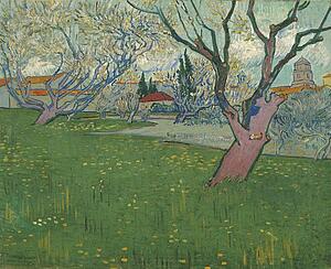 Arles Art Print - Orchards In Blossom, View Of Arles