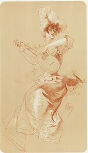Original Drawing For Les Maîtres De L’affiche From Issue 37, Dec. 1898. - Art Print Art Print - Original Drawing For Les Maîtres De L’affiche From Issue 37, Dec. 1898.