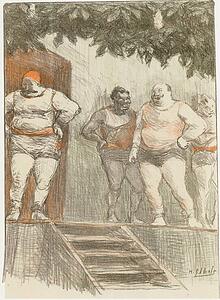 Henri Gabriel Ibels Art Print - Original Drawing For Les Maîtres De L’affiche From Issue 31, June 1898.