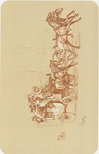 Original Drawing For Les Maîtres De L’affiche From Issue 46, Sept. 1899. - Art Print Art Print - Original Drawing For Les Maîtres De L’affiche From Issue 46, Sept. 1899.