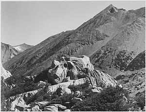 Peak Near Rac Lake, Kings River Canyon (Proposed As A National Park), California, 1936.  Photographs Of National Parks And Monuments, Compiled 1941 - 1942, Documenting The Period Ca. 1933 - 1942. - Art Print Art Print - Peak Near Rac Lake, Kings River Canyon (Proposed As A National Park), California, 1936.  Photographs Of National Parks And Monuments, Compiled 1941 - 1942, Documenting The Period Ca. 1933 - 1942.