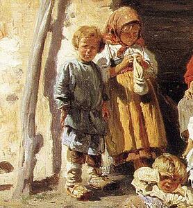 Peasant Children. Detail - Art Print Art Print - Peasant Children. Detail
