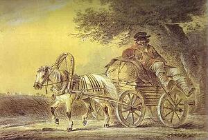 Art Print - Peasant In A Cart