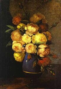 Peonies In A Vase (Bouquet De Pivoines) - Art Print Art Print - Peonies In A Vase (Bouquet De Pivoines)