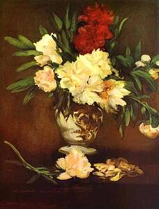 Art Print - Peonies In A Vase