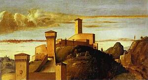 Art Print - Pesaro Altarpiece. Background Landscape From The Coronation Of The Virgin