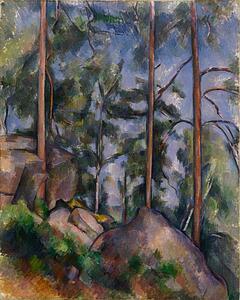 Pine Art Print - Pines And Rocks (Fontainebleau? )