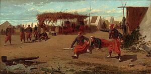 Pitcher Art Print - Pitching Quoits