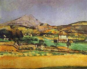 Plain By Mount Sainte-Victoire - Art Print Art Print - Plain By Mount Sainte-Victoire