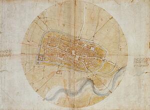 Plan Art Print - Plan Of Imola