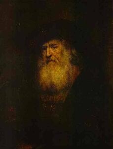 Portrait Of A Bearded Man In Black Beret - Art Print Art Print - Portrait Of A Bearded Man In Black Beret