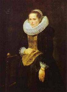 Portrait Of A Flemish Lady - Art Print Art Print - Portrait Of A Flemish Lady