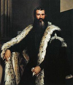 Art Print - Portrait Of A Gentleman In A Fur