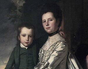 Portrait Of A Lady And A Child. Detail - Art Print Art Print - Portrait Of A Lady And A Child. Detail