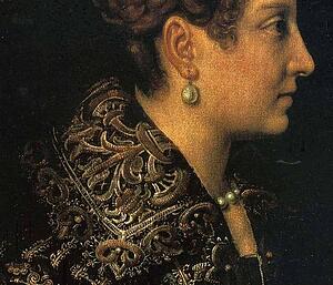 Art Print - Portrait Of A Lady. Detail