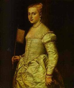 Art Print - Portrait Of A Lady In White