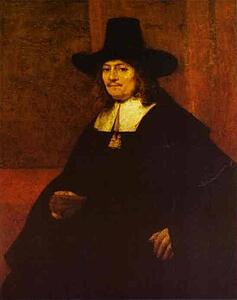 Portrait Of A Man In A Tall Hat - Art Print Art Print - Portrait Of A Man In A Tall Hat
