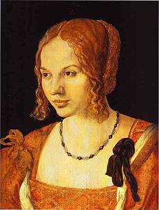 Portrait Of A Young Venetian Woman - Art Print Art Print - Portrait Of A Young Venetian Woman