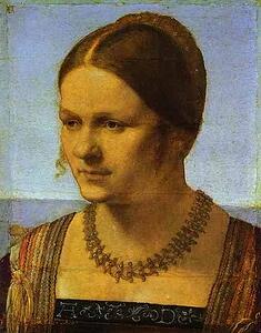 Portrait Of A Young Venetian Woman - Art Print Art Print - Portrait Of A Young Venetian Woman