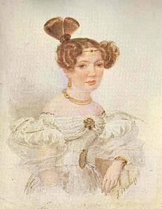 Portrait Of A Young Woman In White - Art Print Art Print - Portrait Of A Young Woman In White