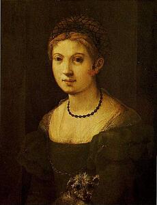 Portrait Of A Young Woman - Art Print Art Print - Portrait Of A Young Woman