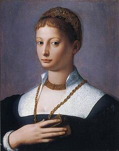 Portrait Of A Young Woman - Art Print Art Print - Portrait Of A Young Woman